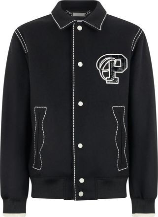 Philipp Plein Coster Jacket Contrast Stitching - Heren - Zomerjassen - Zwart - 5XL - Jassen
