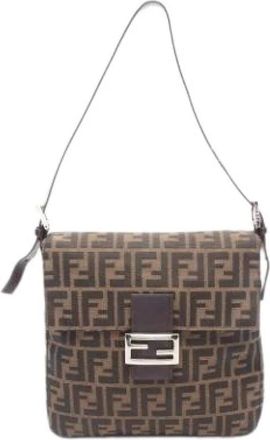 Fendi Borsa a spalla vintage in tela Pre-owned - - Pre-owned - Donna - Marrone - ONE SIZE