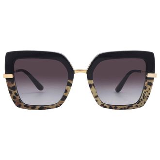 Dolce & Gabbana Grey Gradient Butterfly Ladies Sunglasses DG4373F 32448G 52
