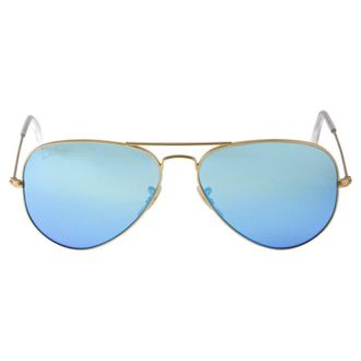 Ray-Ban Aviator Flash Lenses Polarized Blue Unisex Sunglasses RB3025 112/4L 58