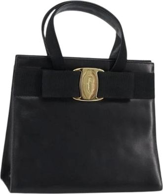 Ferragamo Pre-owned Handbags, female, Black, Size: ONE SIZE Pre-owned Handbag