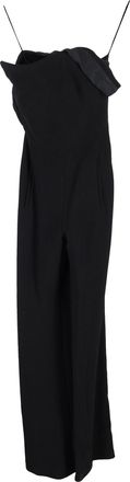 Roland Mouret Wide-Leg Jumpsuit in Black Viscose