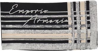 Emporio Armani Silk scarf with print Woman One Size