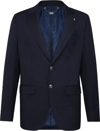 Billionaire Boys Club Blazer Crest - Heren - Blazers - Blauw - L - Wol - Jassen