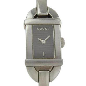 Gucci Pre-owned Stainless Steel Watch - Dames - Vintage Horloges - Grijs - ONE Size - Vintage