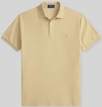 Polo Ralph Lauren Slim Fit Poloshirt aus reiner Baumwolle in Beige, Gr&ouml;&szlig;e XXL
