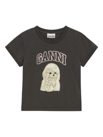 Ganni Poodle Organic Cotton T-Shirt