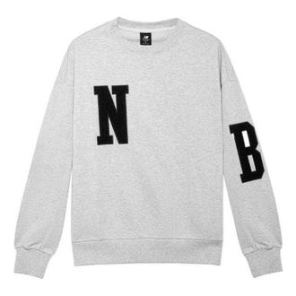 New Balance Casual Sweatshirts Asia Sizing Grey AMT23331-DLE