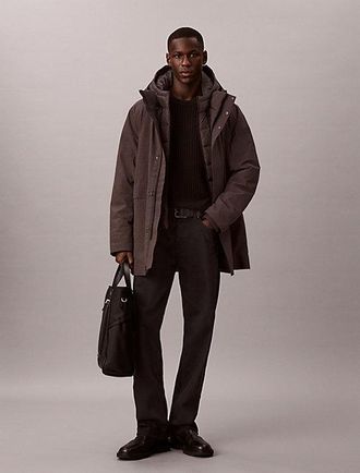 Calvin Klein Chaqueta De Plumas Jaspeada