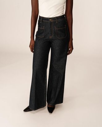 Grace & Mila Jeans met hoge taille en opgestikte zakken JUNE