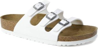 Birkenstock Womens Florida Narrow Sandal In Birkoflor White