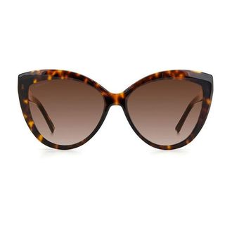 Jimmy Choo London Gradient Brown Sinnie/G/S Cat-Eye Celluloid Sunglasses