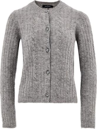 Gran Sasso Cardigan con Lavorazione Trecce - Dames - Vesten - Grijs - XL - Truien & Vesten