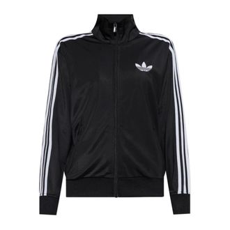 adidas Sweatshirt met logo - Dames - Vesten met rits - Zwart - XS - Polyester - Hoodies & sweatvesten
