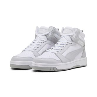 Puma Sneaker PUMA REBOUND V6, Damen, Gr. 37,5, weiss (puma wei&szlig;, ash gray), unifarben, Schuhe Sneaker