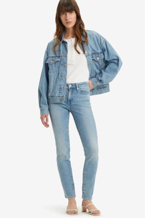 Levi's Vaqueros 712 ajustados con bolsillo ribeteado - Mujer - 23X30 - Azul / Blue Wave Light