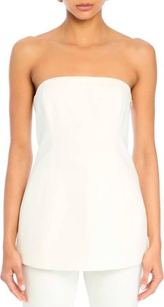 SER.O.YA Isolde Strapless Top In Eggshell