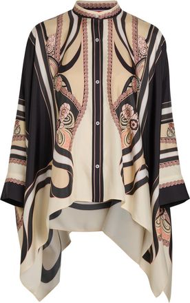 La DoubleJ LA Double J Foulard Printed Silk Blouse - Cream - Xxl (UK18 / Xxl)