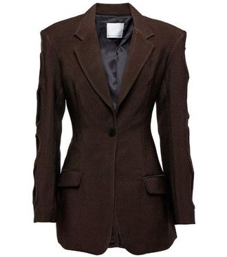 CHRISTOPHER ESBER Infinity cutout basketweave blazer Size M