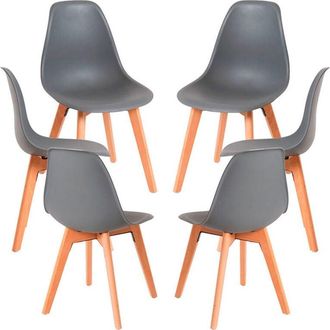 Regalos Miguel Packs Sillas Comedor - Pack 6 Sillas Kelen - Gris oscuro