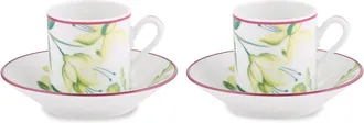 Ginori 1735 Juego de 2 Tazas de Caf&eacute; Con Plato