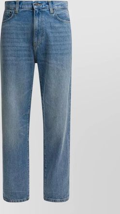 Carhartt Work in Progress five-pocket denim trousers featuring belt loops