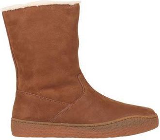 Camper Peu Terreno Ankle Boots for Women in Brown Leather with Plush Inner