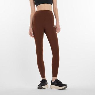 New Balance Donna NB Harmony High Rise Legging 25 in Marrone, Maglia di Poliestere, Taglia L