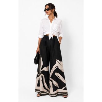 Diarrablu Sierra High Waisted Jant Pants in Sierra Noir at Nordstrom, Size Xx-Large