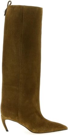 The Attico Dames, Schoenen, Groen, Maat: 36 EU Leer