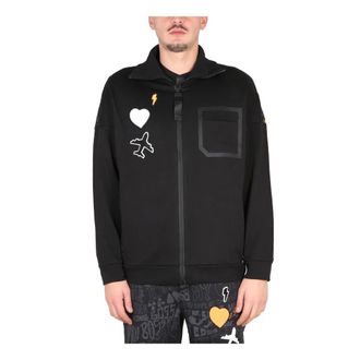HUGO BOSS Hugo, Zip-throughs, male, Black, Size: M Skarley Lotus