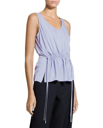 Theory Washed Twill Tie Easy Tank