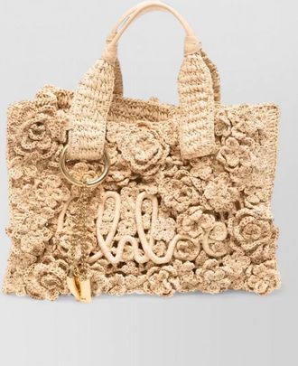 Chlo&eacute; raffia shoulder bag