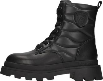 Blauer Kimmel Combat Boot - - Shoes - Donna - Nero - 37 EU