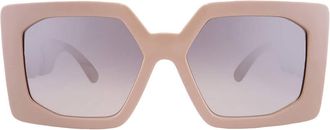 Versace Brown Gradient Grey Mirror Silver Square Ladies Sunglasses VE4478U 549961 55