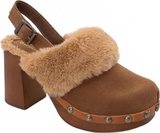 Chocolat Blu Womens Fawn Heels In Cinnamon Suede