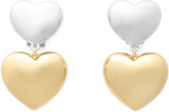 Kate Spade New York heart you double drop earrings in Silver Gold at Nordstrom