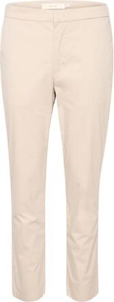 Inwear Annaleeiw Lange Broek - Dames - Chinos - Beige - L - Katoen - Broeken
