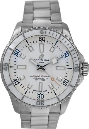 Breitling Pre-owned Breitling Superocean Automatic White Dial Ladies Watch A17377211A1A1