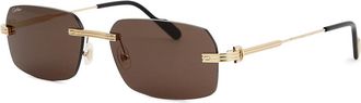 Cartier Cartier Première De Cartier Gold-tone Rimless Sunglasses, Sunglasses