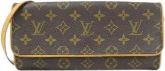 Louis Vuitton Pre-owned Clutches, female, Brown, Size: ONE SIZE Pre-owned Pochette Twin GM