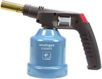 Campingaz Saldatore gas in metallo accensione piezo elettrica soudogaz (x2000pz)