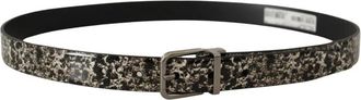 Dolce & Gabbana Marble Print Leather Belt - Heren - Riemen - Veelkleurig - ONE Size - Leer - Accessoires