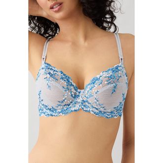 Wacoal Embrace Lace Underwire Bra in Micro Chip Multi at Nordstrom, Size 36D