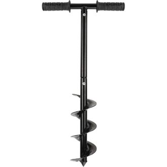 OEM Tariere Manuelle - Acier Rev&ecirc;tu Noir - Pour Sols Meubles Sable Terre L&eacute;g&egrave;re - Plantation Bulbes Plantes Massif - 1 Pi&egrave;ce