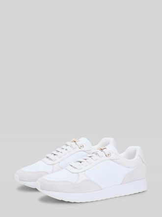 Tommy Hilfiger Sneaker aus Veloursleder mit Mesh-Details in Weiss, Gr&ouml;&szlig;e 36