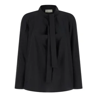 Christophe Lemaire Blouses, female, Black, Size: 2XS Ascot Blouse