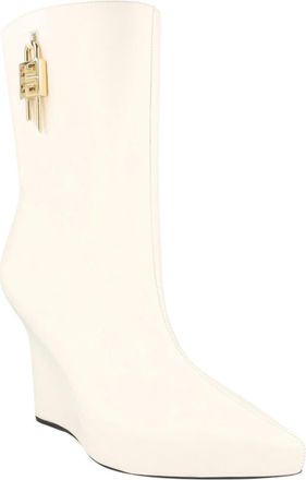 Givenchy G-Lock Leather Wedge Boot in Ivory at Nordstrom Rack, Size 8.5Us / 39.5Eu