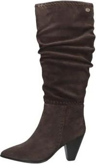 Fred De La Bretoniere Galia Weave Hoge Laarzen - Dames - Schoenen - Bruin - Maat: 38 EU Su&egrave;de