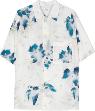 Christophe Lemaire floral-print shirt - unisex - Viscose - S - White